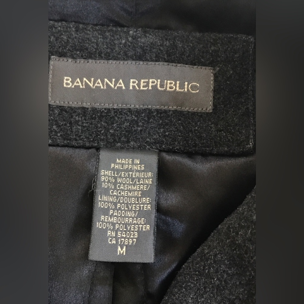 Banana Republic Mens Wool Cashmere Coat Grey Size: M - Picture 6 of 11
